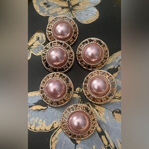 Set of 6 Chanel Buttons